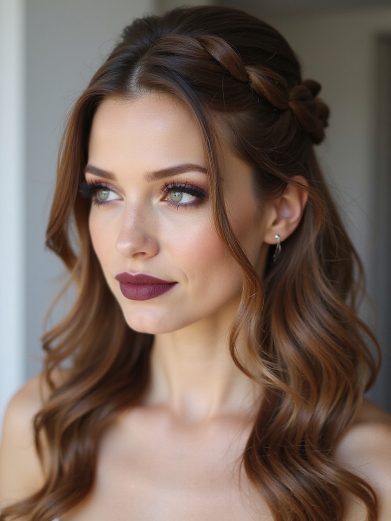 polished yet effortless bridesmaid hairstyle
