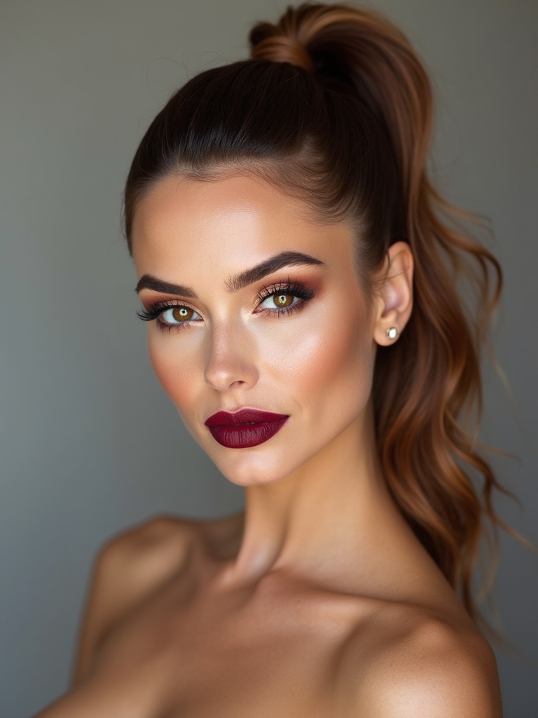 ponytail wedding hairstyle inspiration