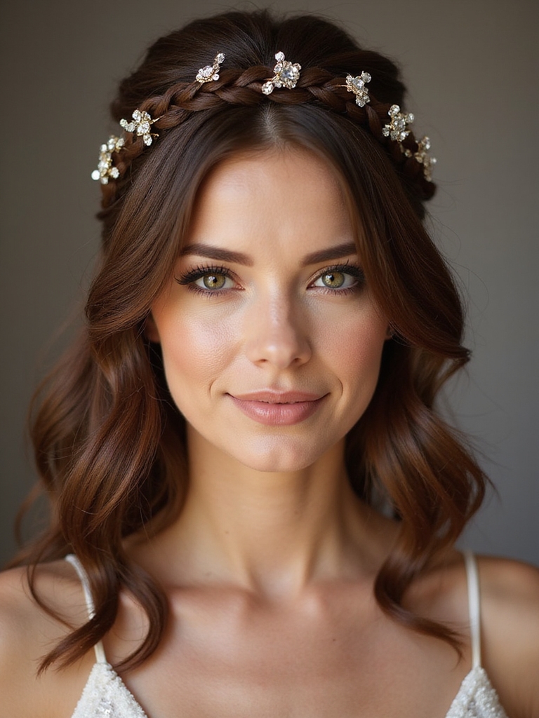 regal braided crown hairstyle