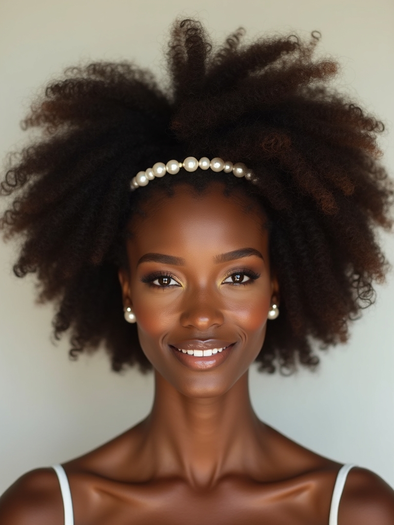 regal sculpted afro crown
