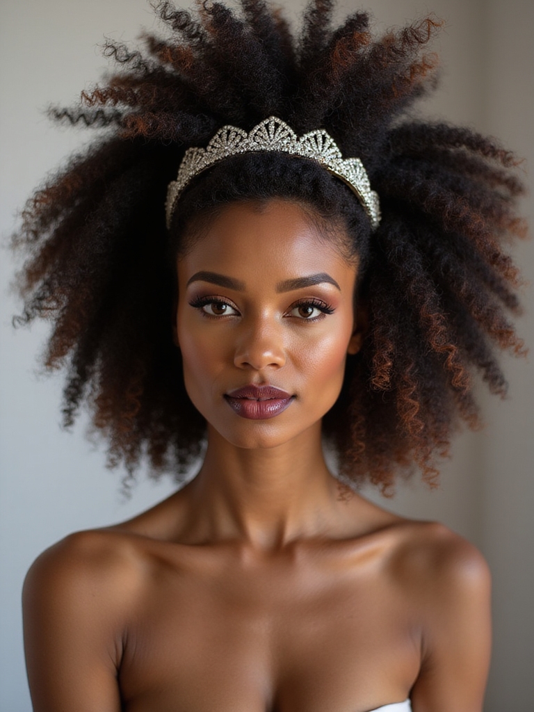 regal voluminous afro elegance