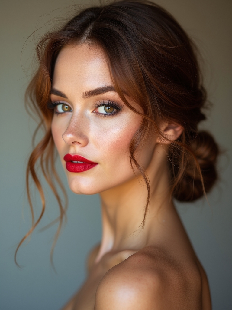 relaxed elegant low chignon
