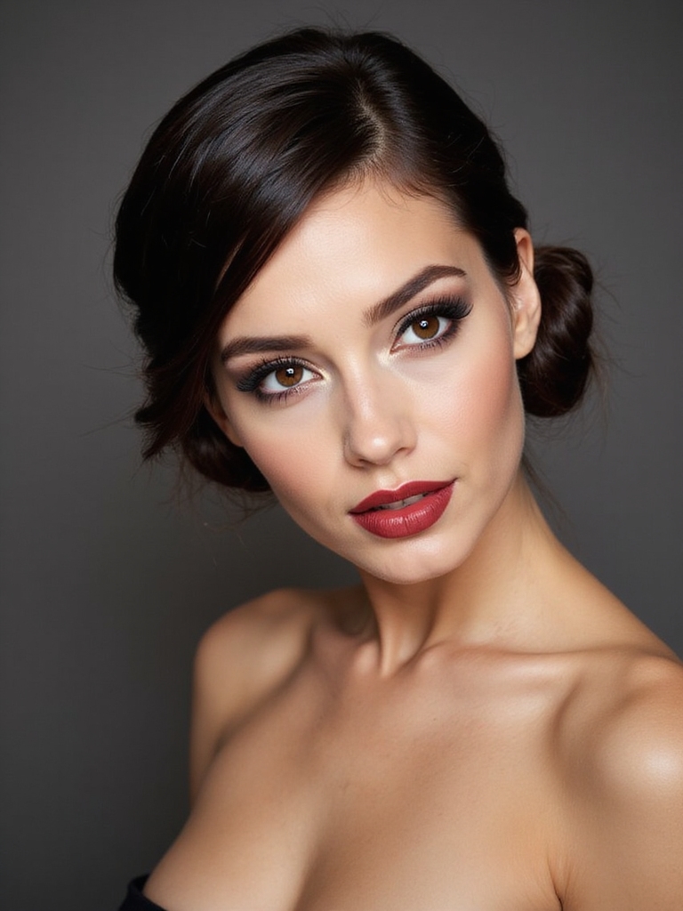 relaxed low bun styles