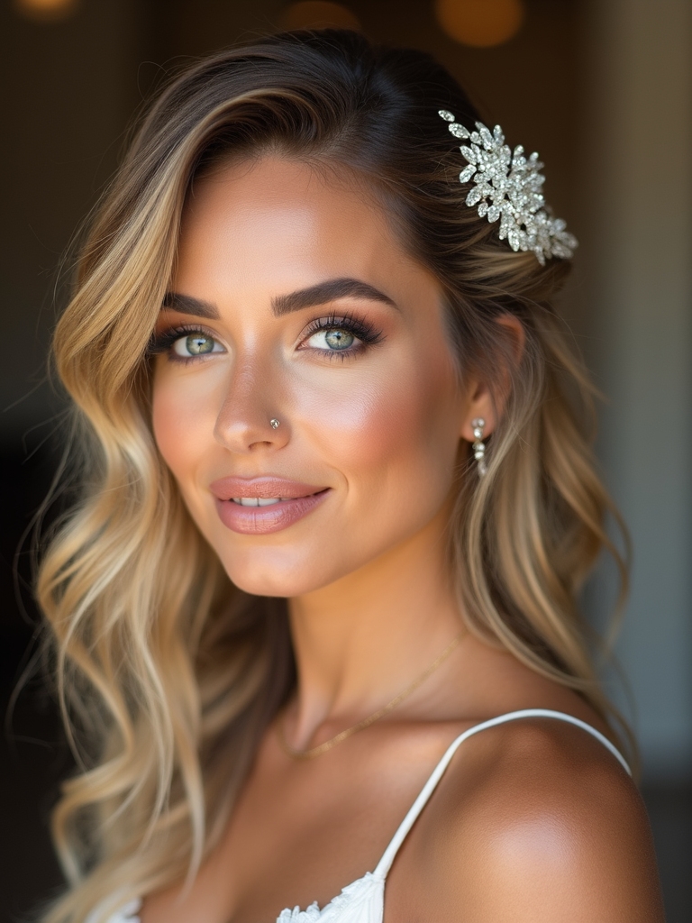 romantic boho waves hairstyle