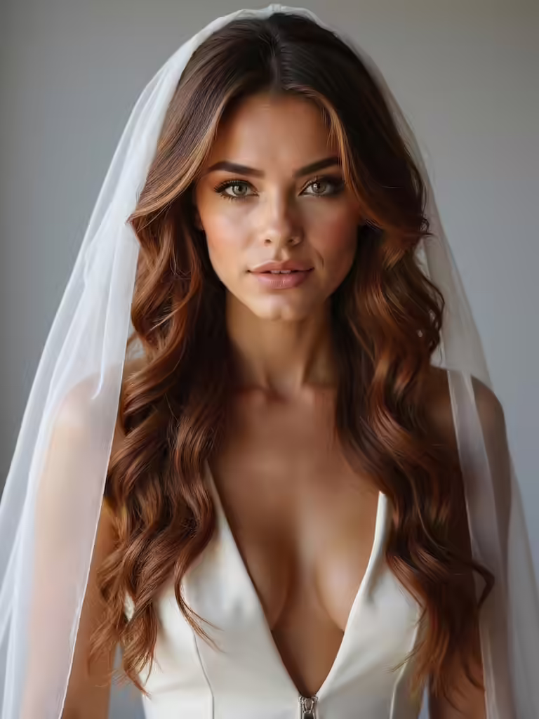 romantic bridal veil hairstyles