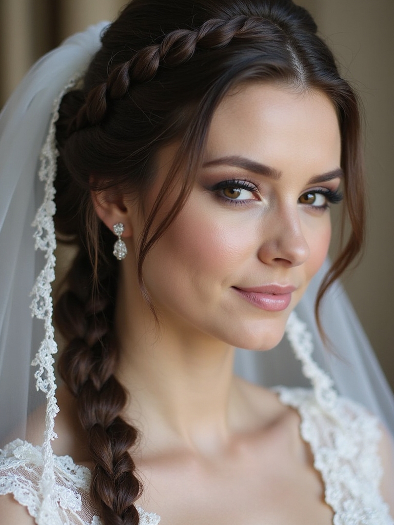 romantic cascading braided crown