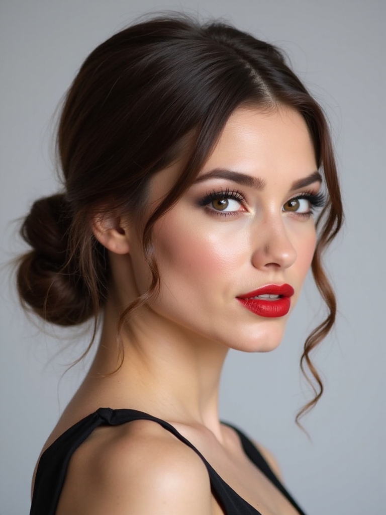 romantic effortless luxe bridal hairstyle