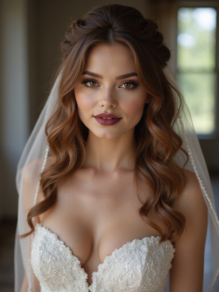 romantic half up twist hairstyle