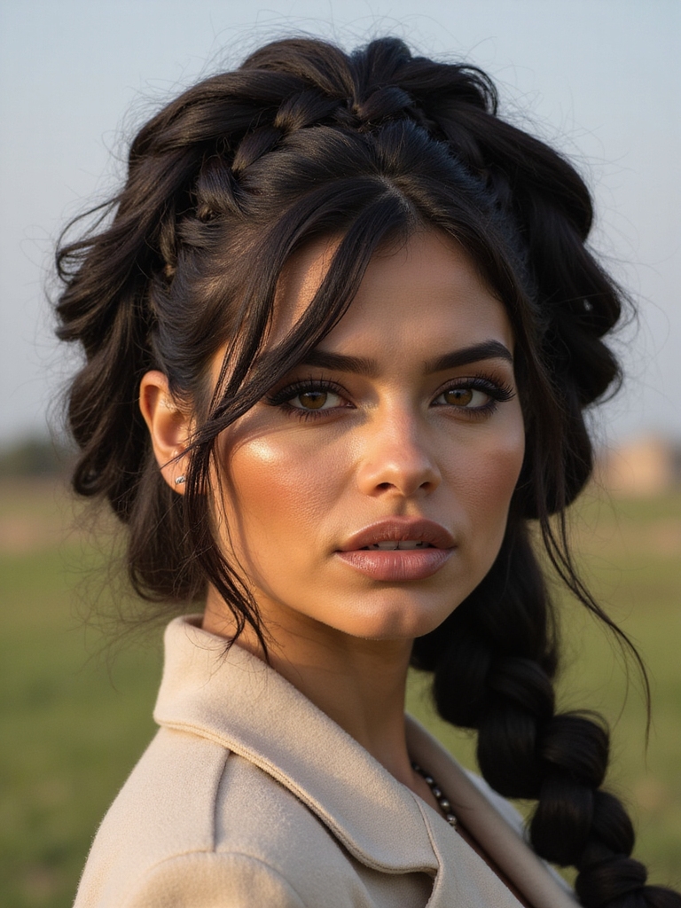 romantic intricate braided crown