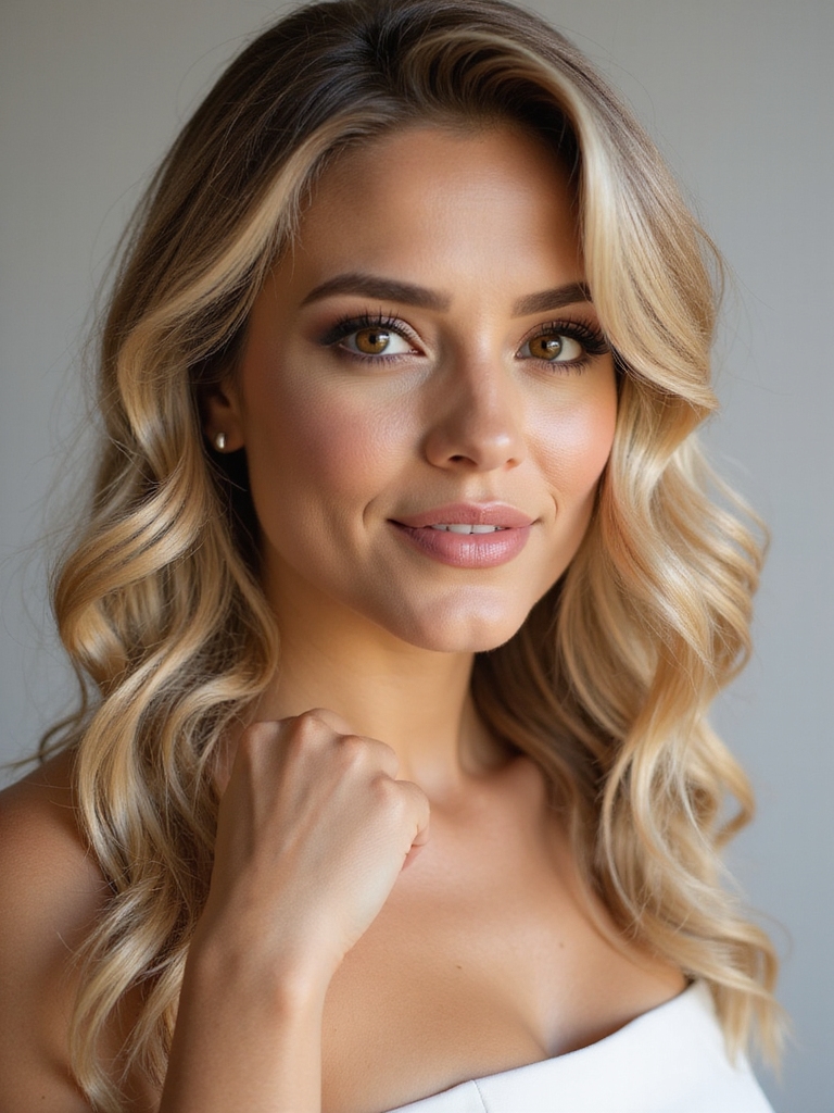 romantic loose curls hairstyle