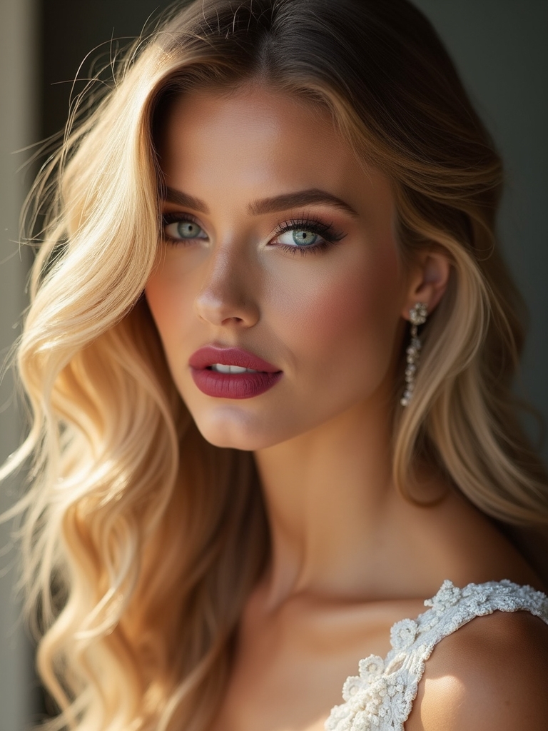 romantic loose waves elegance