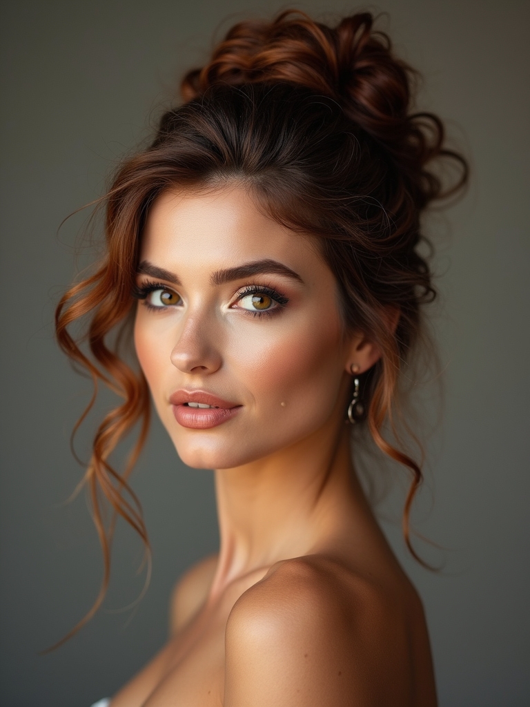 romantic textured loose halo
