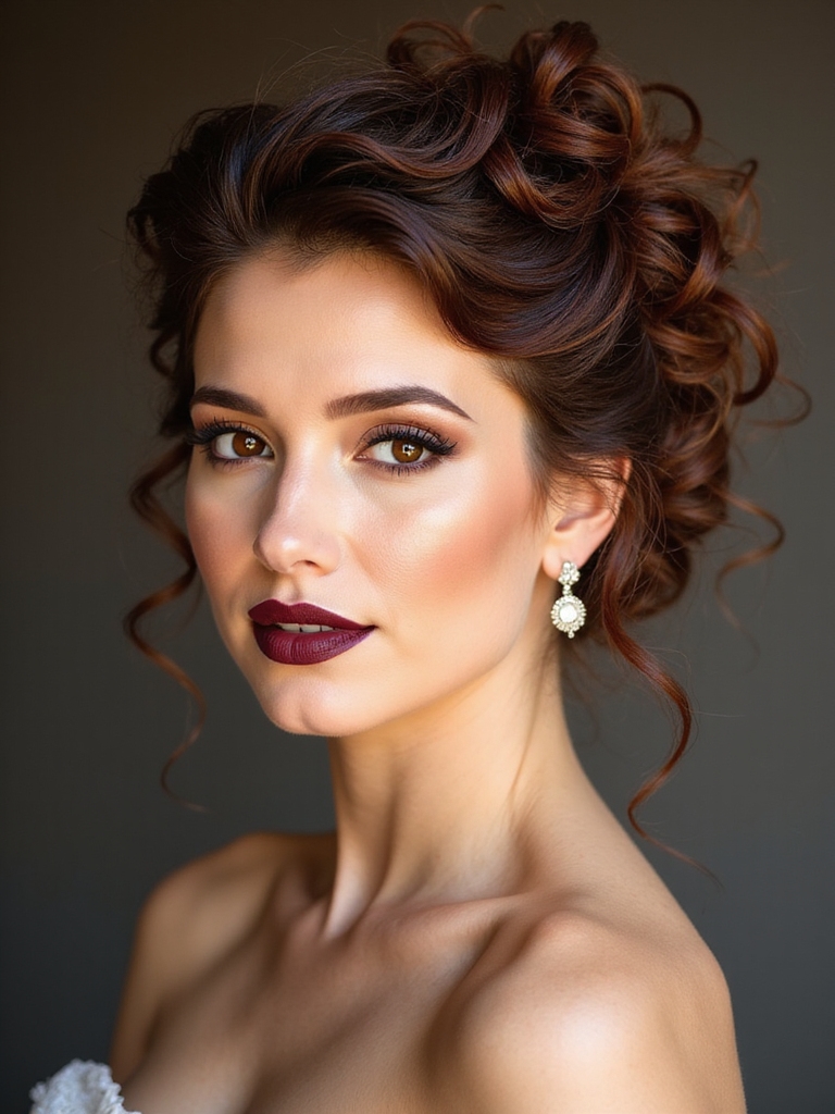 romantic volumized updo techniques