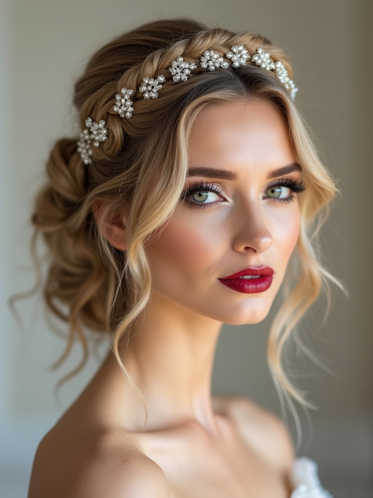 royal bridal tiara hairstyles