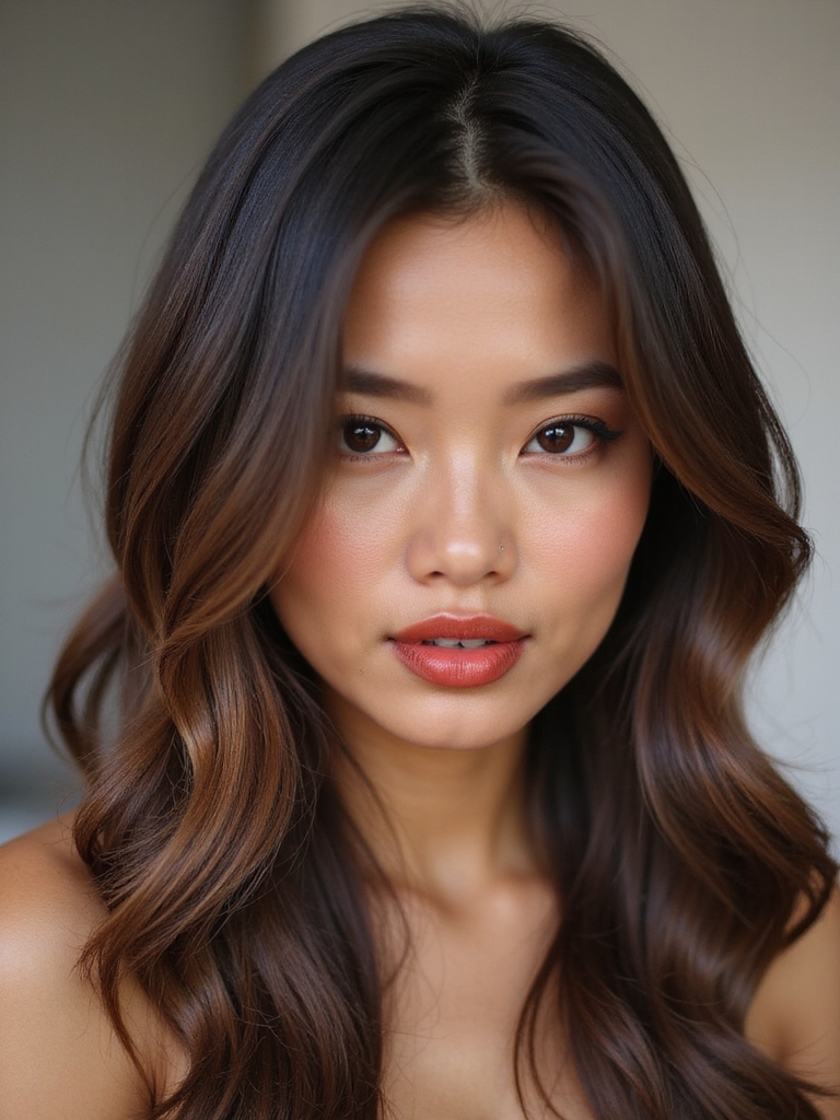 satin side part tucked elegance