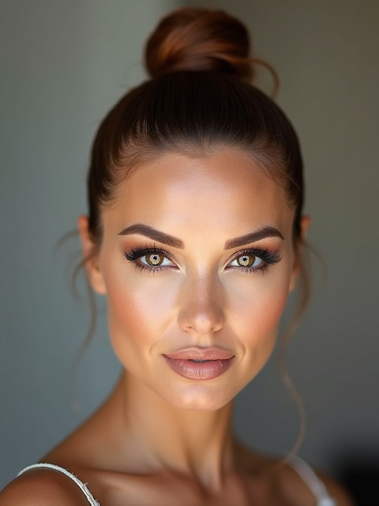 sculpted sleek high knot