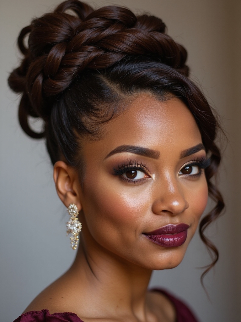 sculpted textured romantic rope braid