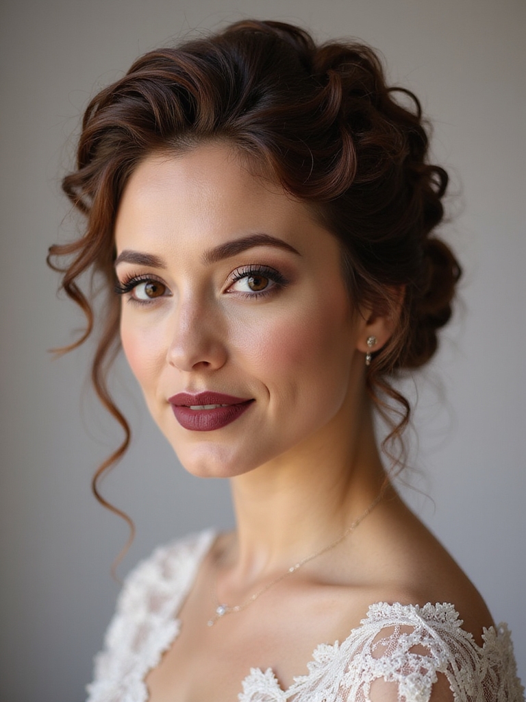 secure soft bridal curls