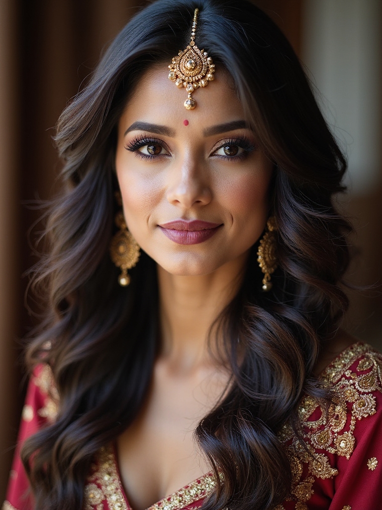 shimmering matha patti waves