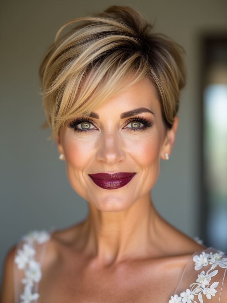 short and stylish wedding hairstyles