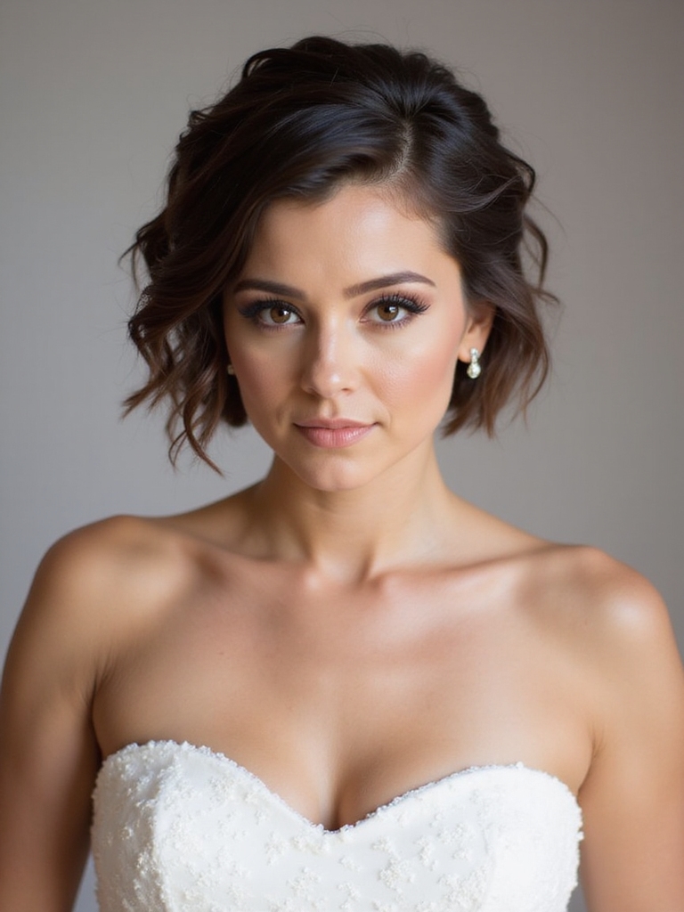 short bridal hair accessories