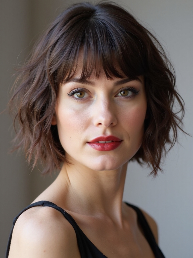 short hair bridal elegance
