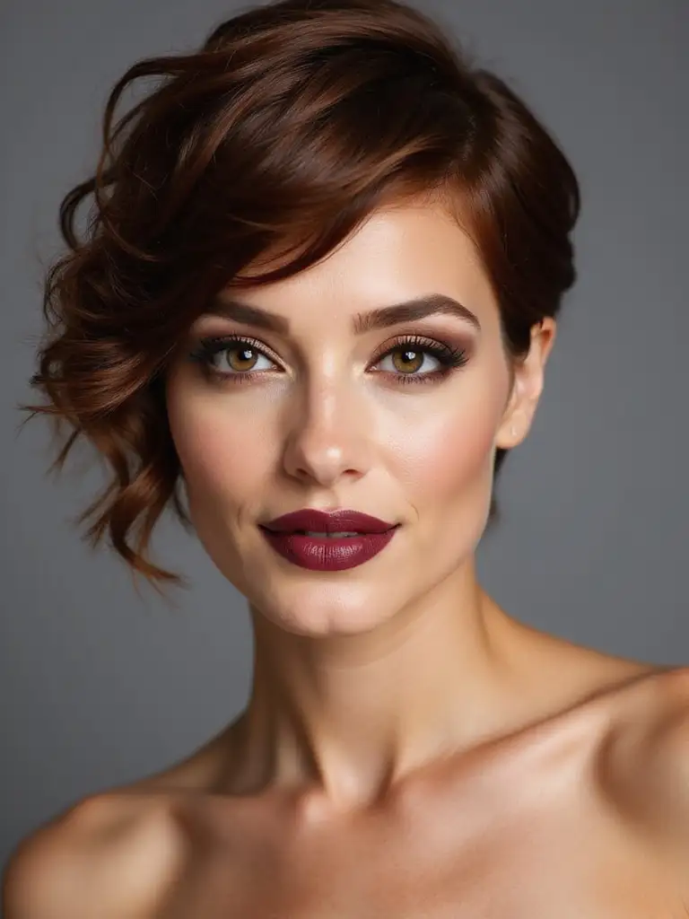 short hair engagement styles