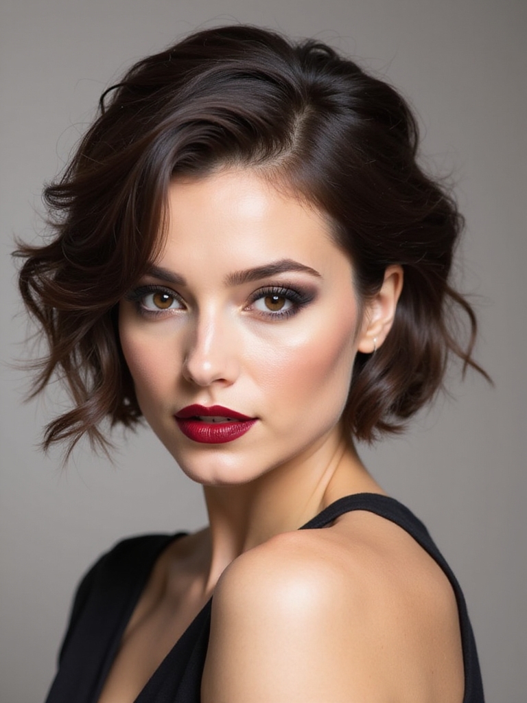 short hair half up styles