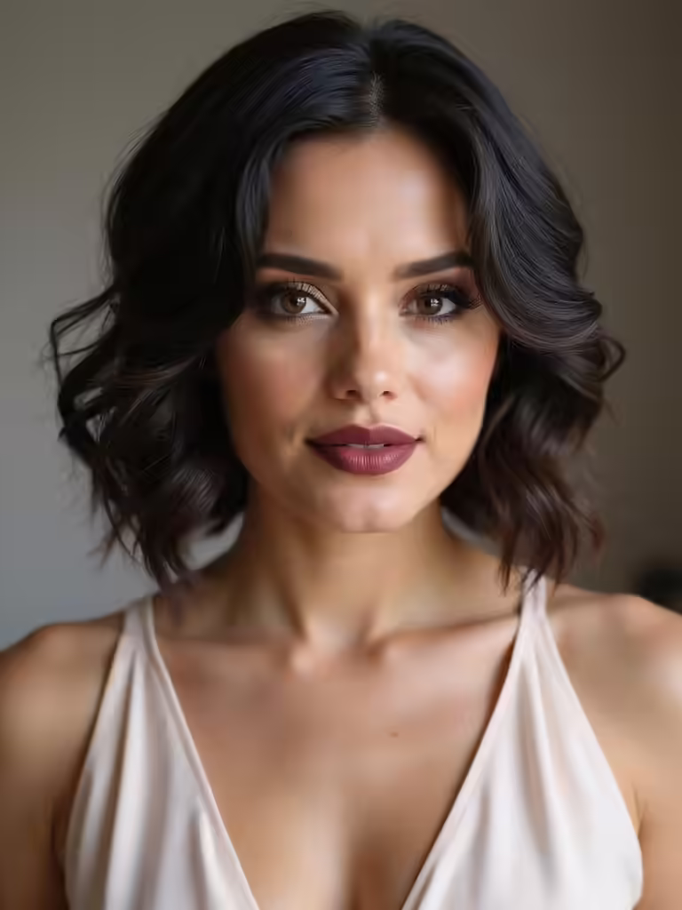 short hair stylish bridesmaids