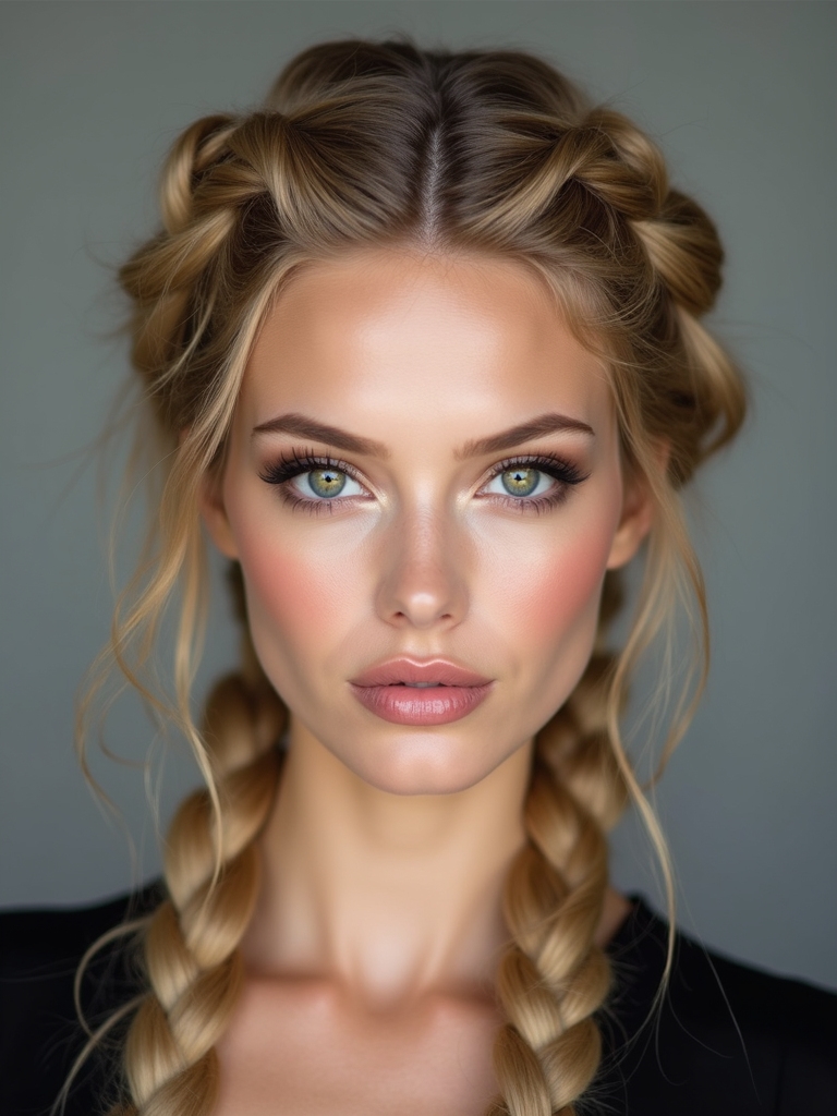 simple elegant low bun