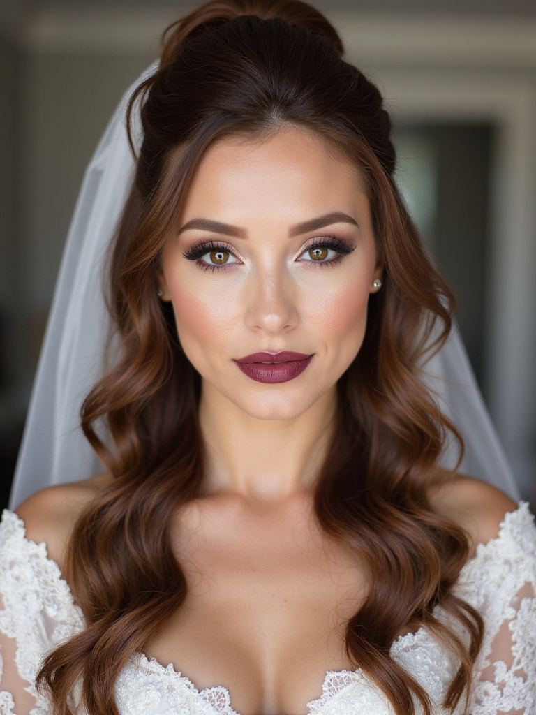 sleek adaptable effortless bridal ponytail