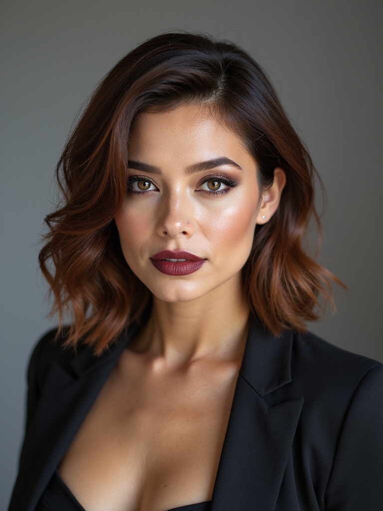 sleek blunt bob elegance