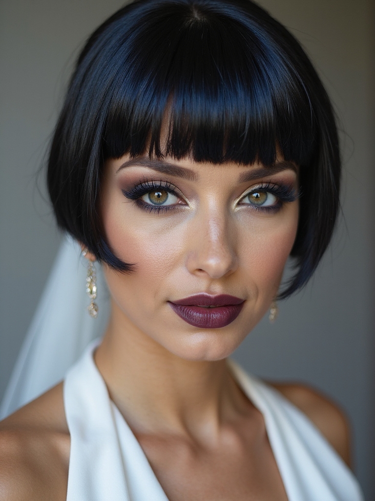 sleek blunt bob elegance