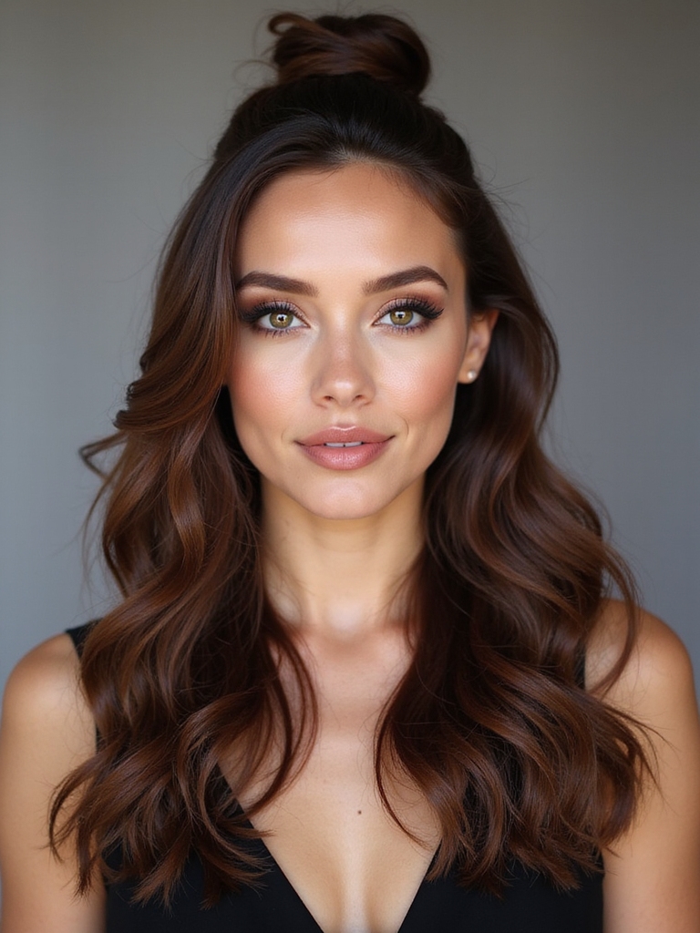 sleek elegance with glossy locks