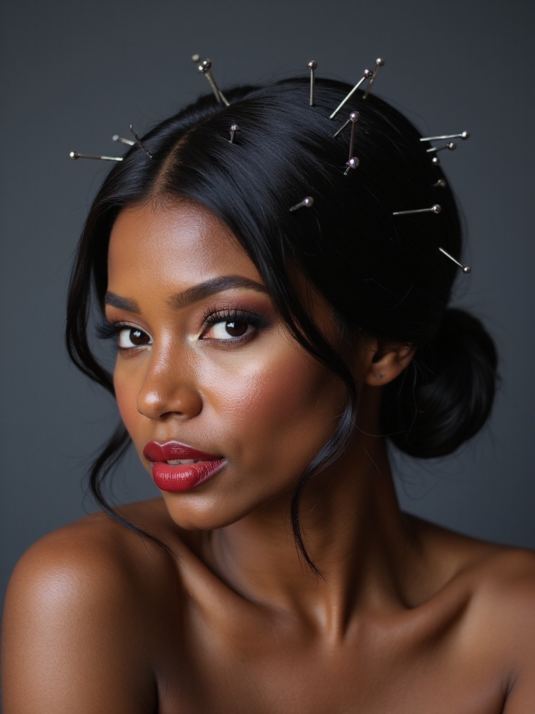 sleek glamorous braided bridal looks