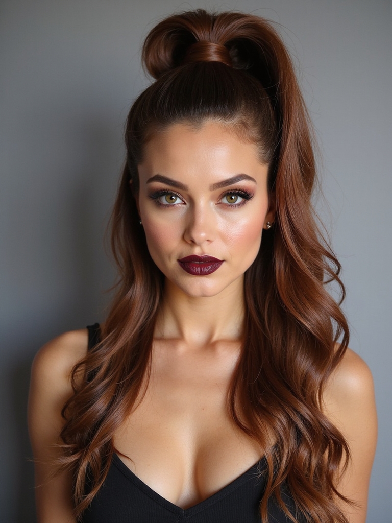 sleek high ponytail elegance