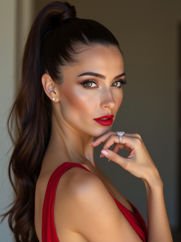 sleek high ponytail spotlight