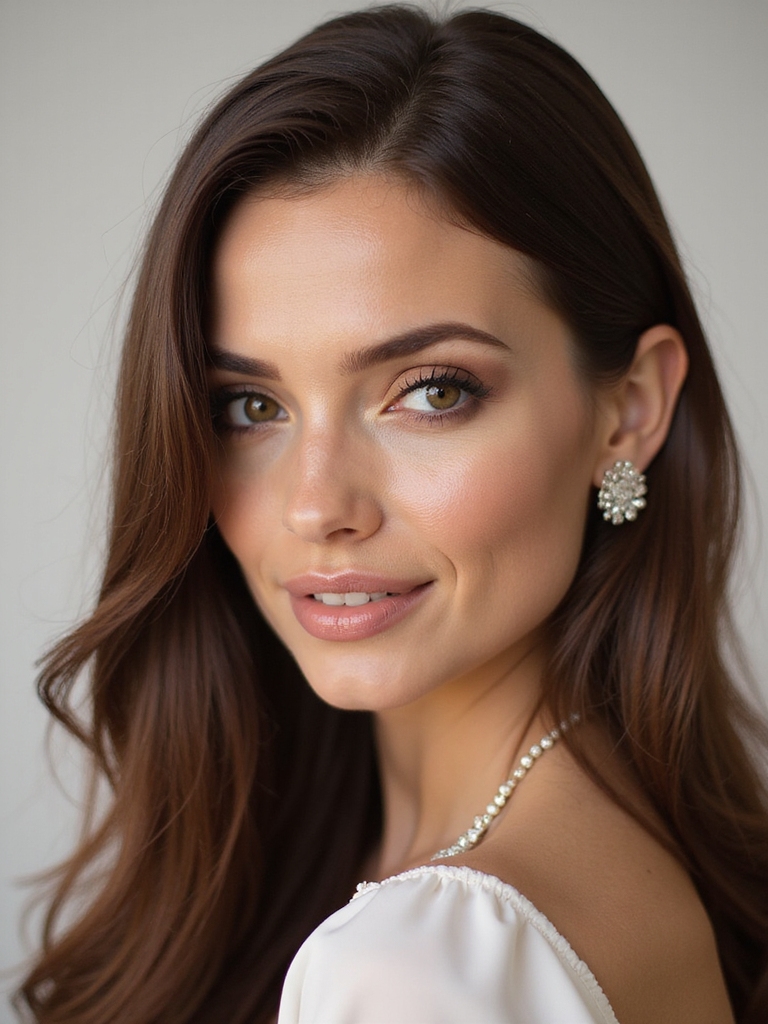 sleek layers with shine