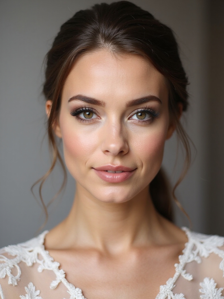 sleek long bridal haircare