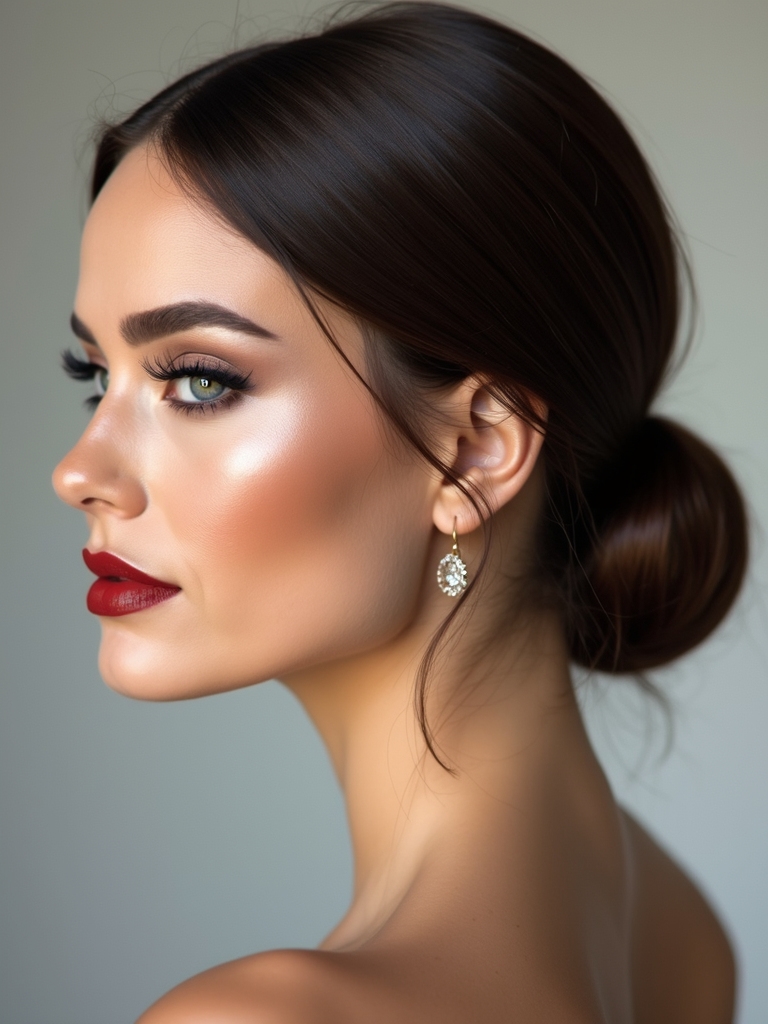 sleek low bun confidence