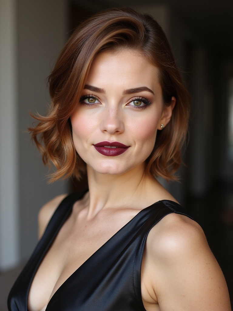 sleek low bun elegance