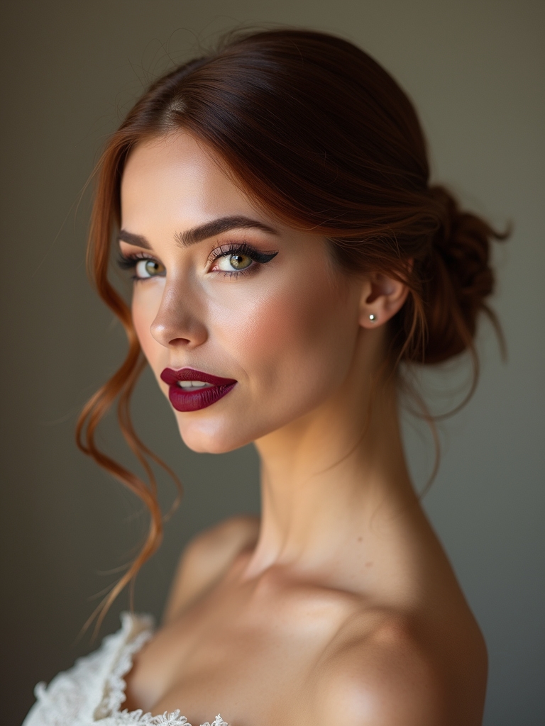 sleek low bun elegance