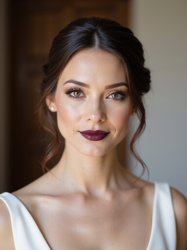 sleek low bun elegance