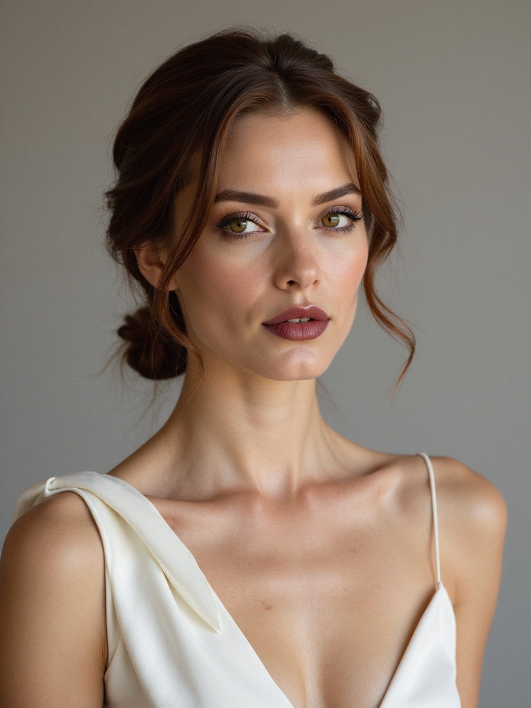 sleek low bun elegance