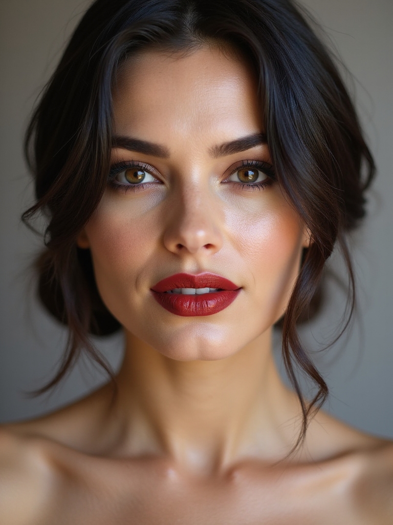 sleek low buns curls