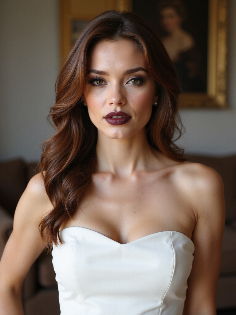 sleek low buns tendrils
