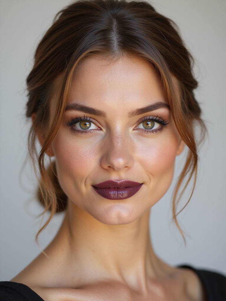 sleek low chignon elegance