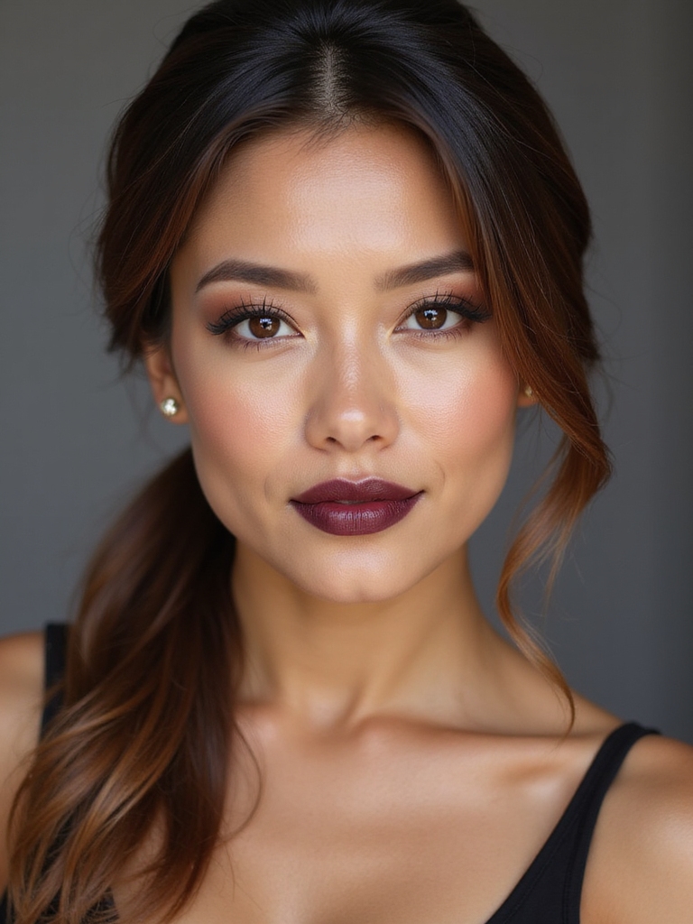 sleek low ponytail elegance
