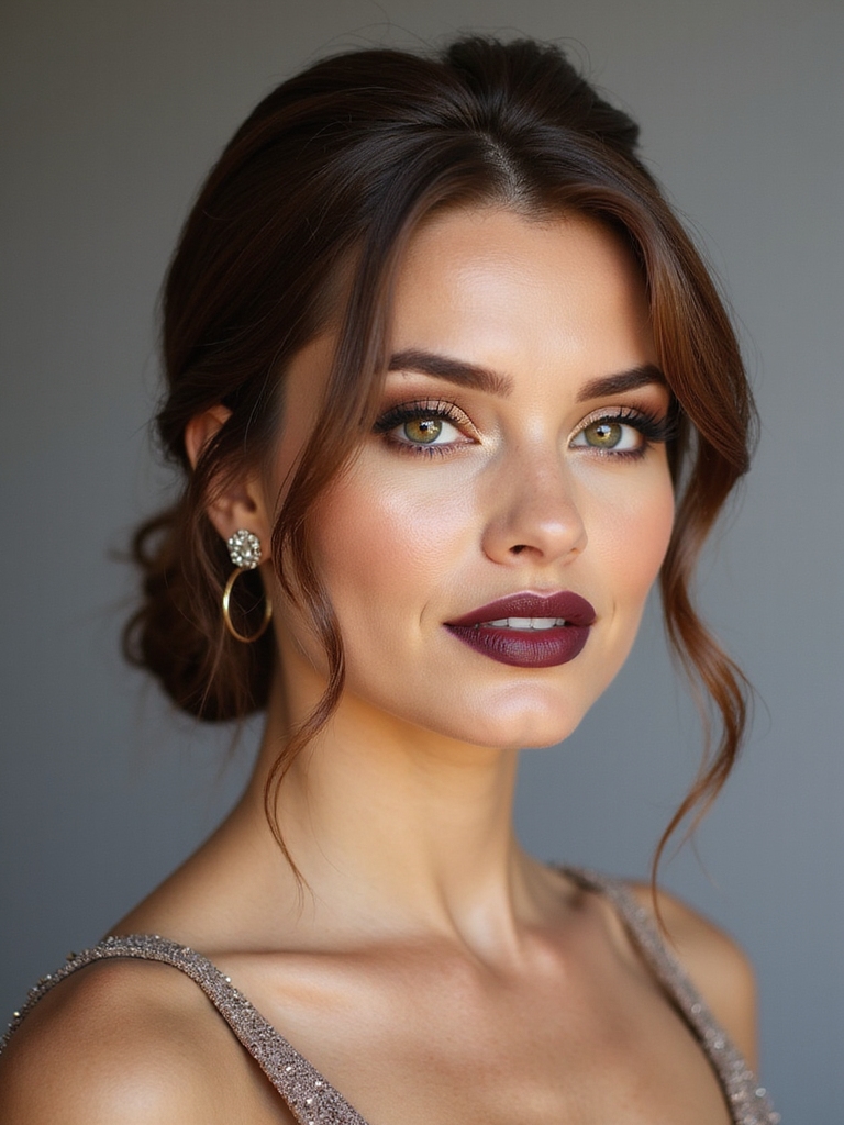 sleek low twisted bun
