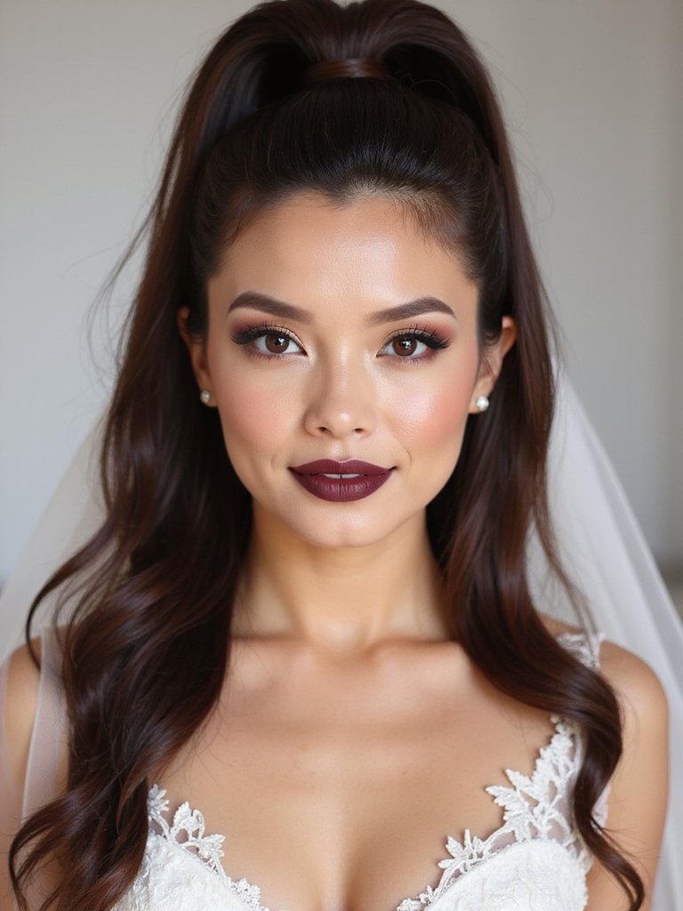 sleek polished high ponytail
